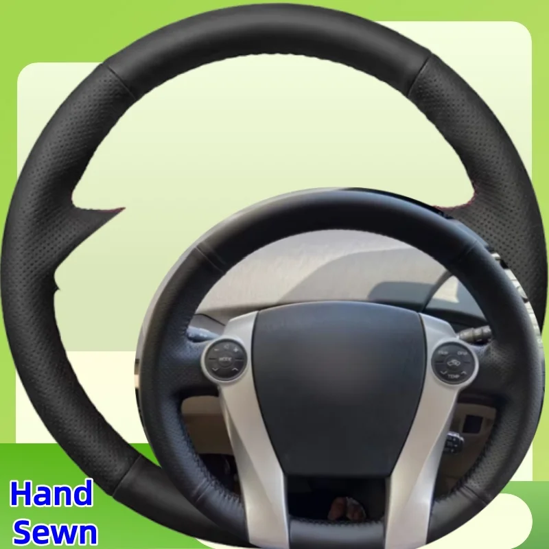 

Customize Hand Sewn Steering Wheel Cove Comfortable Grip Suitable For Toyota Prius 2012 Model NonSlip Car Interior Accessories