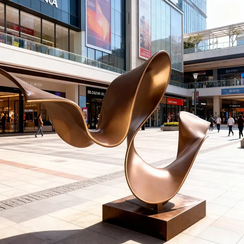 for High quality Custom Stainless Steel Abstract Art Sculpture for Commercial Spaces and Outdoor Gardens