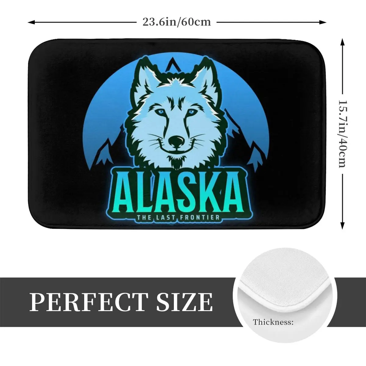 Alaskan Malamute, Alaska Malamute Dog Race Doormat Non-slip Bathroom Floor Mats Home Entrance Rug Kitchen Carpet Hallway Footpad