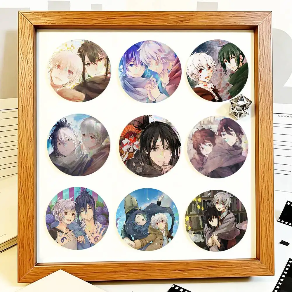 Anime NO.6 Round Badge Creative Brooch Clothing Backpack Accessories Lapel Pin
