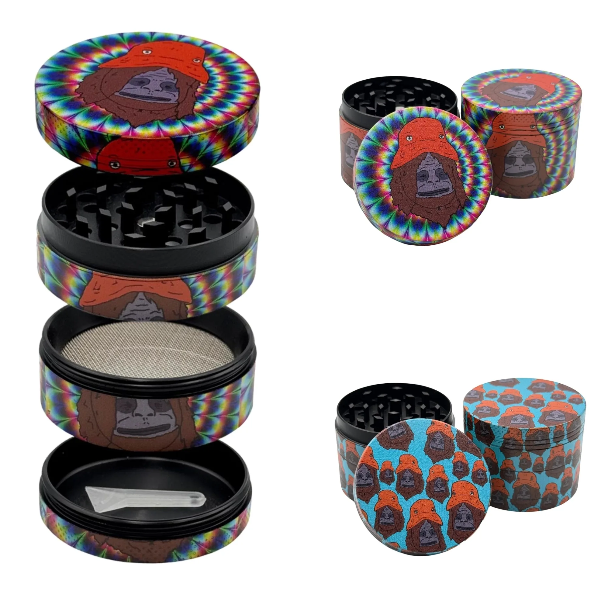 

2inch/50mm Gorilla Themed Metal Herb Grinder