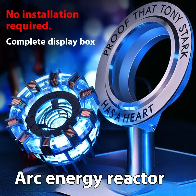 

Масштабная модель 1:1: Светильник-реактор Arc Reactor Железного человека (Мк1, Мк2) в форме груди Тони Старка, коллекционная фигурка супергероя, рождественский подарок