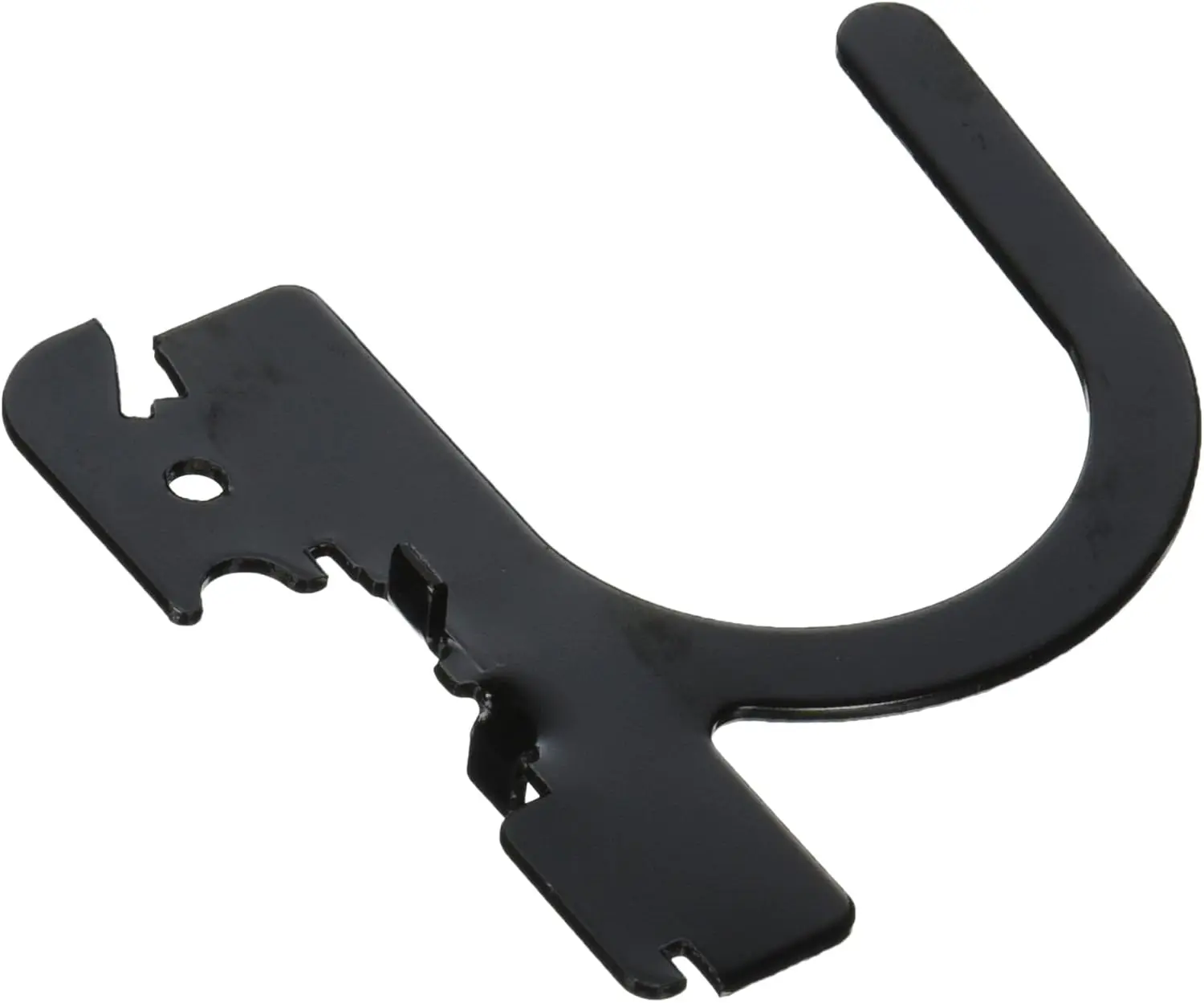 

3-дюймовые черные перфорированные крючки с прорезями для безопасного хранения инструментов, прочная металлическая конструкция