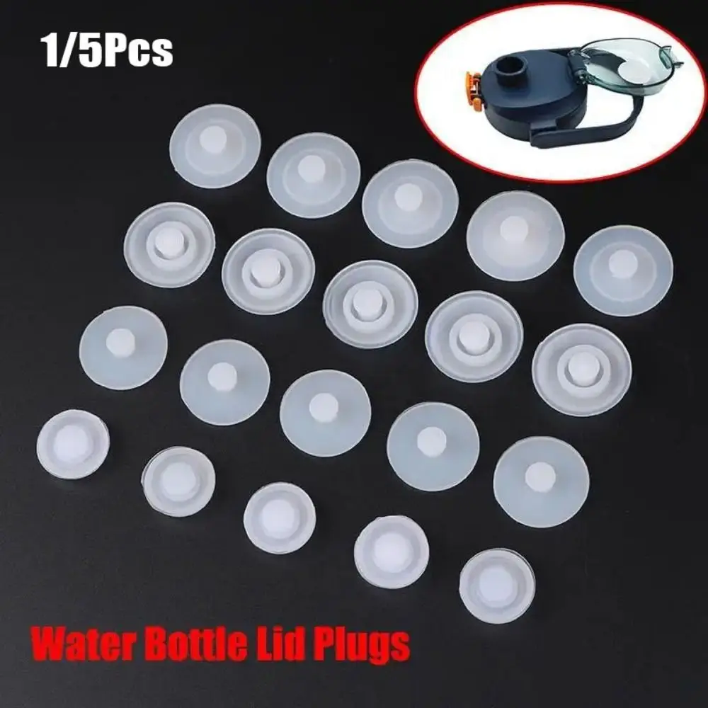 1/5Pcs Silicone Bottle Lid Plug Coffee Cup/Travel Tumbler/Mug/Vacuum Bottles Water Bottle Accessory Seal Plug Universal