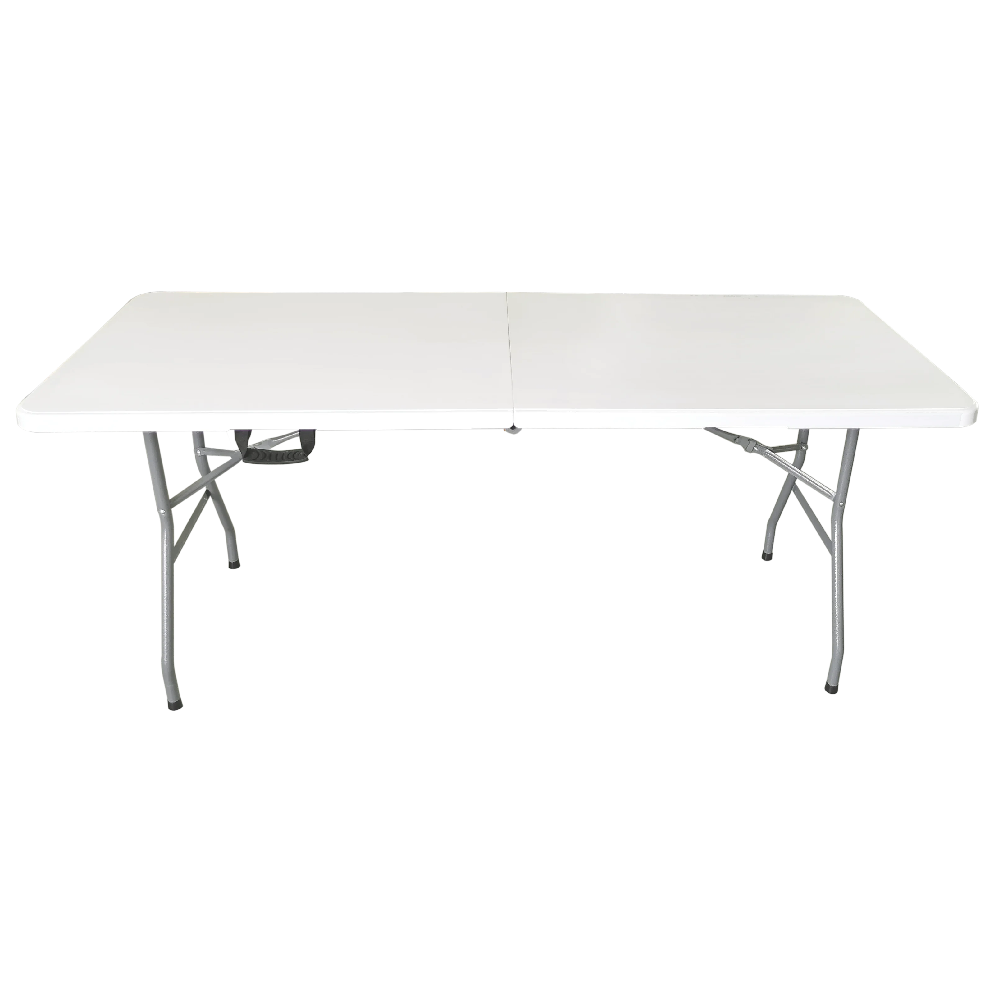 Portable outdoor plastic 6-foot folding rectangular table