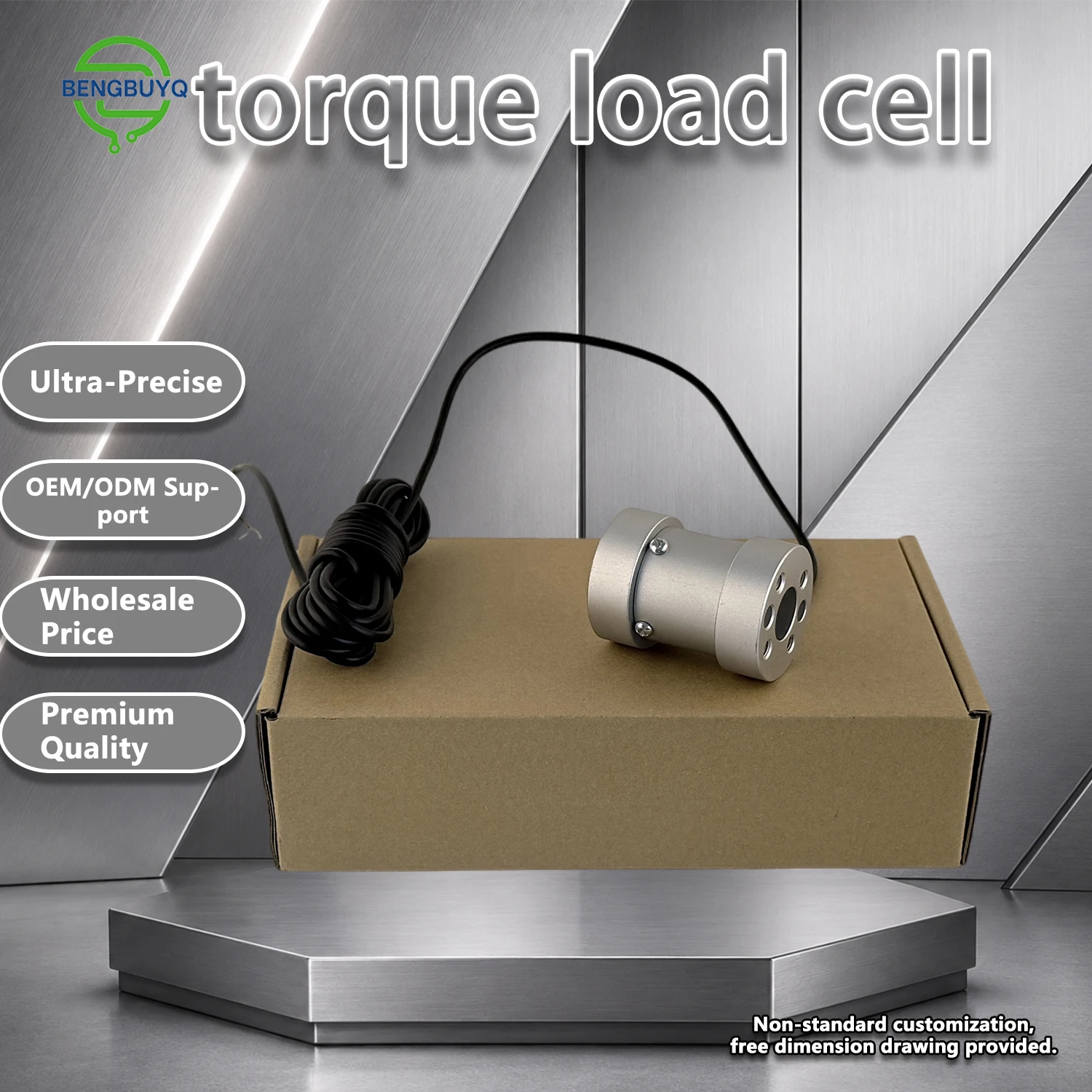 Static Torque Sensor 0-150N.m High Precision Flange Torque Transducer for Bolt Tightening & Structural Testing