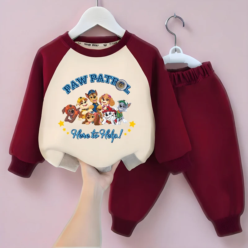 PAW Patrol Jongens Mode Hoodies Sets Kinderen Casual Trui en Broek Tweedelig Pak Lente Herfst Kinderen Sportkleding Sets Nieuw
