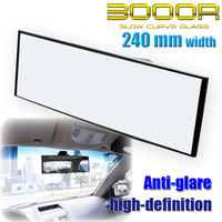 240mm Car Interior Curved Mirror Auto Accessories Clip On Rear View Mirror Wide Angle Driving Safety Universal Reversing M1C