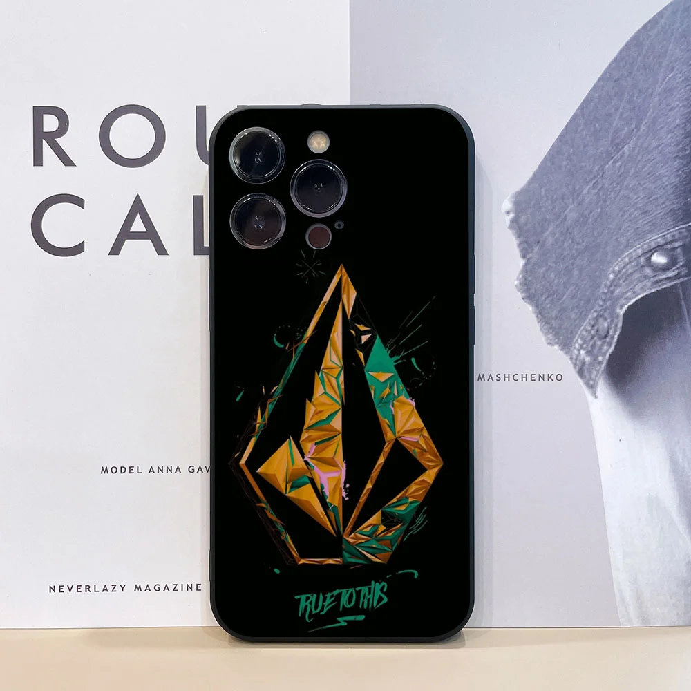 حافظة هاتف بشعار Epc Volcom من السيليكون الناعم لهاتف آيفون 16 15 14 13 12 11 Plus Pro Max Plus #2