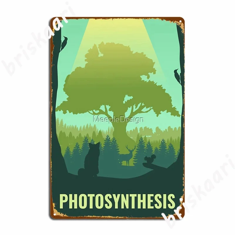 Photosynthesis Board Game- Minimalist Trave Metal Signs Living Room Customize Wall Decor Wall Cave Tin sign Posters