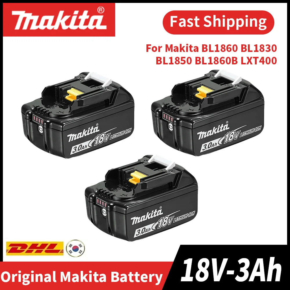 

Genuine/Original Makita 18v Battery 6.0Ah BL1850b BL1850 BL1860 BL1860 BL1830 BL1815 BL1840 LXT400 for Makita 18v Tools Drill