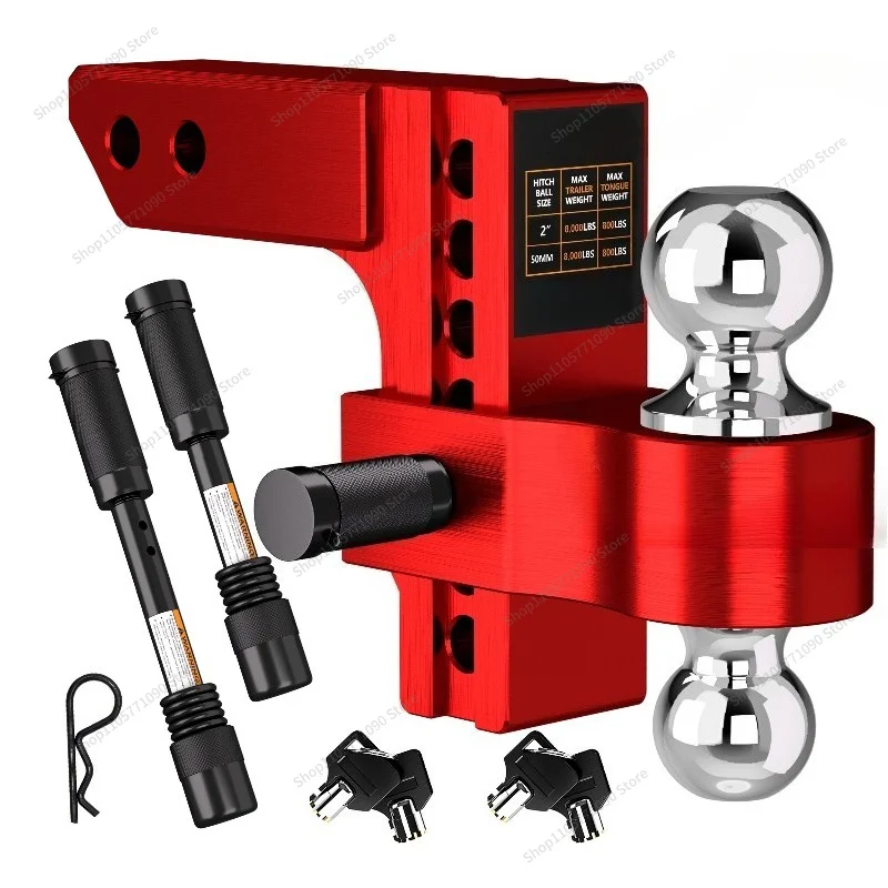 For Adjustable Aluminum Alloy Trailer Tool 4 Inch Double Ball Head