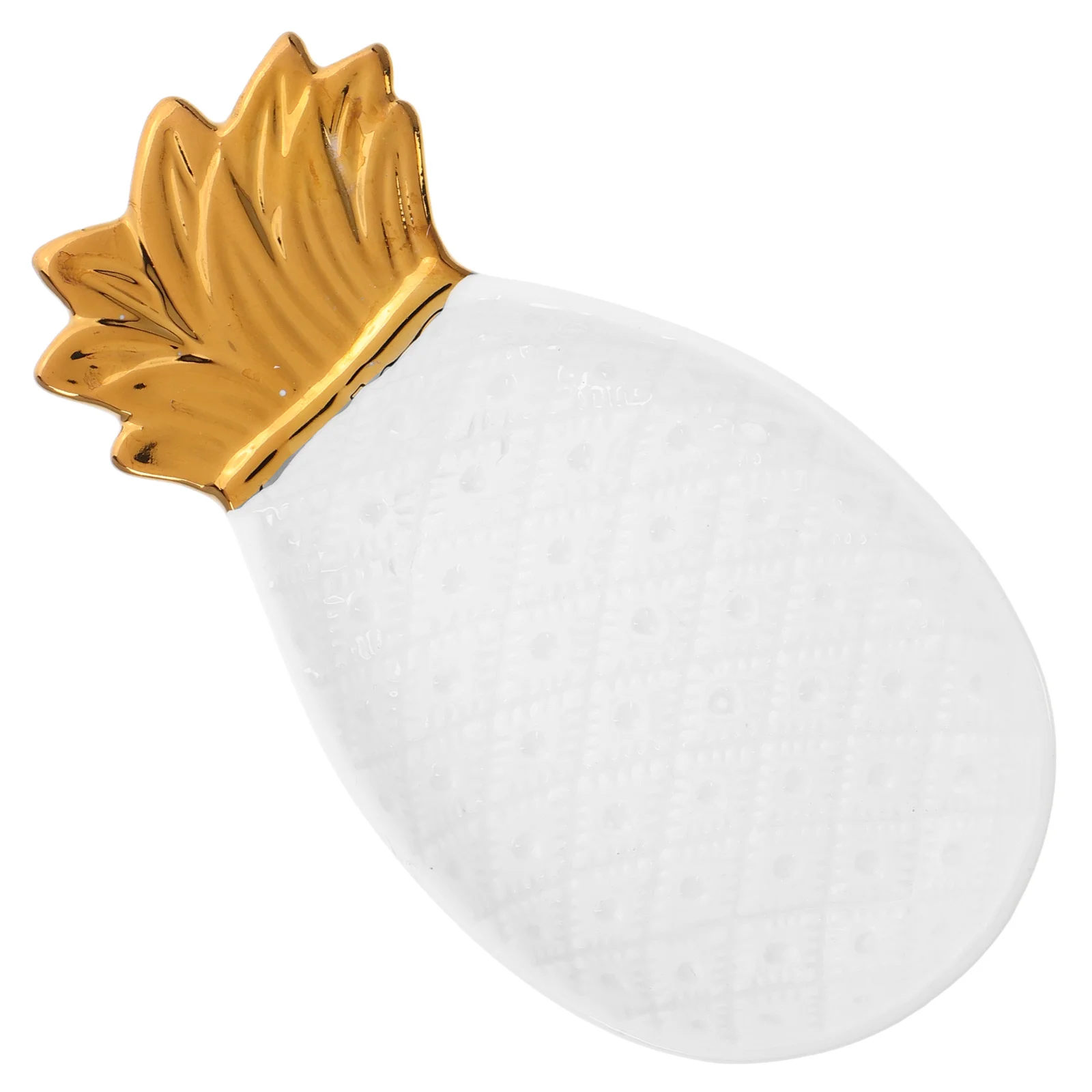 

Pineapple Shaped Ceramic Jewelry Tray Functional Decorative Plate for Entryway Table Candy Trinket Organizer Home Party