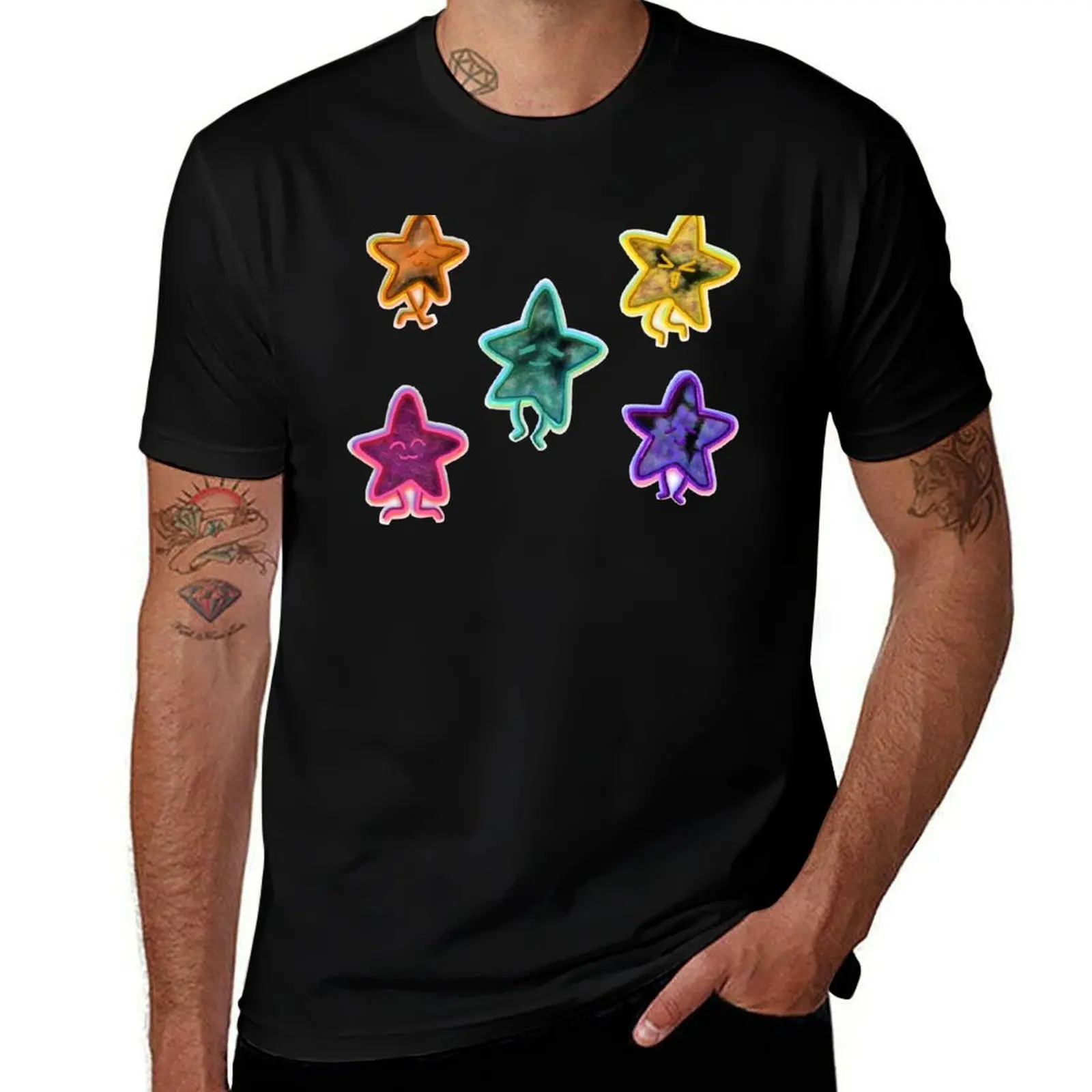 Lil Star Pals T-Shirt Gym Wear Breathable Short Sleeve Tee T-Shirt
