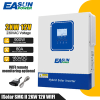 EASUN Hybrid Solar Inverter 48V 6.2KVA 6200VA Pure Sine Wave Inverter Off Grid Build in 110A MPPT Charger Max PV with WIFI Home