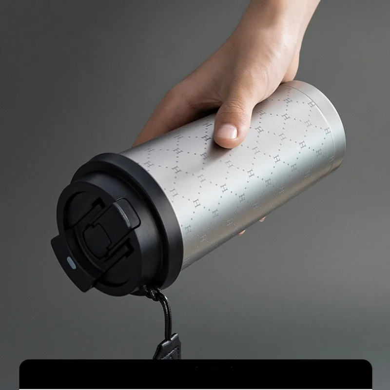 Insulated Coffee Mug with Ceramic Coating Travel Mug with Leak-proof Straw Lid Vacuum Double-wall Tumbler Thermal Cup Keep Cold 6