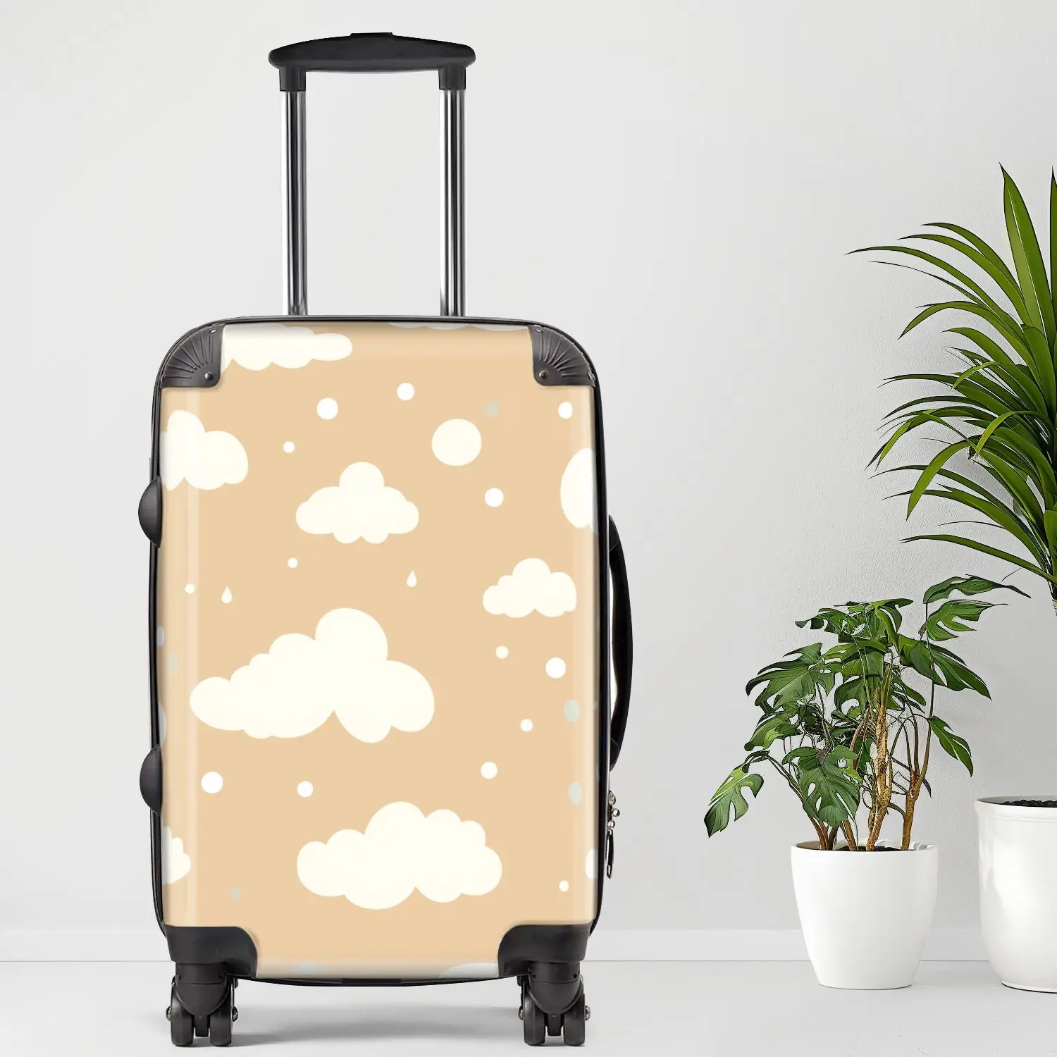 

Clouds Luggage, 20/24/28 Inch Luggage, Carry-On, Custom Luggage, Luggage Set, Suitcase, Travel, Vacation, Cabin Suitcase, Custom