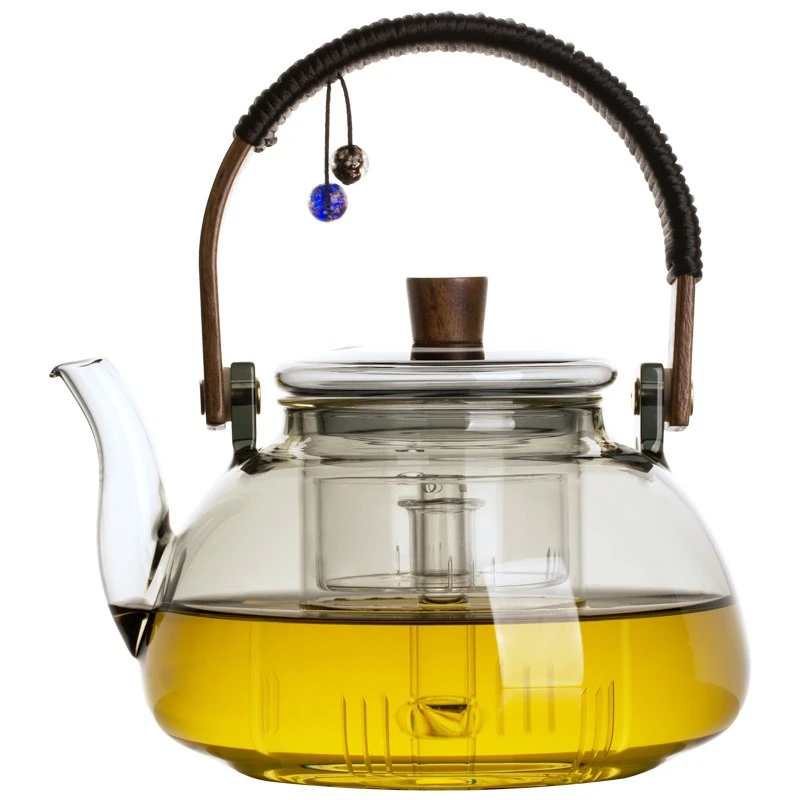 

Glass beam brewing teapot kettle household high temperature resistant tea brewer white tea steamer electric ceramic stove set