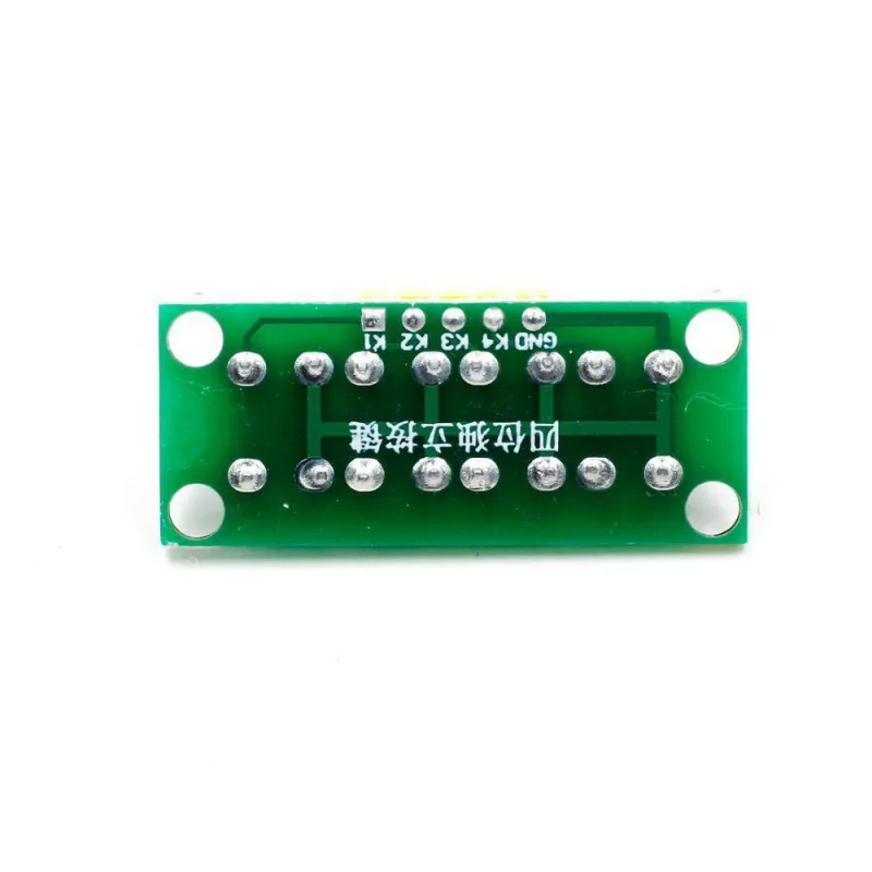 10pcs DIY Kit 1x4 4 Way Tactile Push Button Module for Arduino Student Project Experiment Education