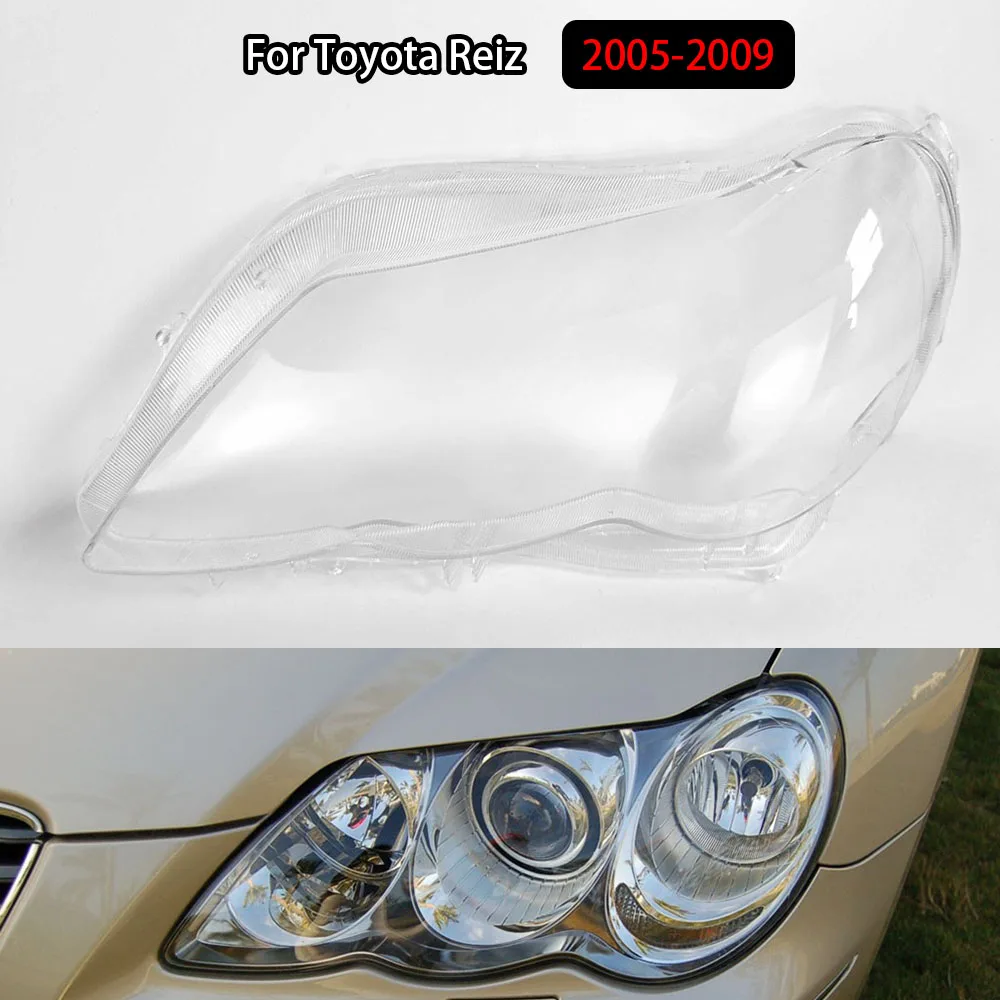 

Headlamp Transparent Lampshade Shell Masks Headlight Cover Lens Plexiglass For Toyota Reiz 2005-2009