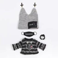 OB11 Clothes Casual Striped Sweater Hat Mask Set or Shoes for Molly, 1/12bjd, GSC Body,YMY,UFdoll, Obitsu11 Doll Accessories