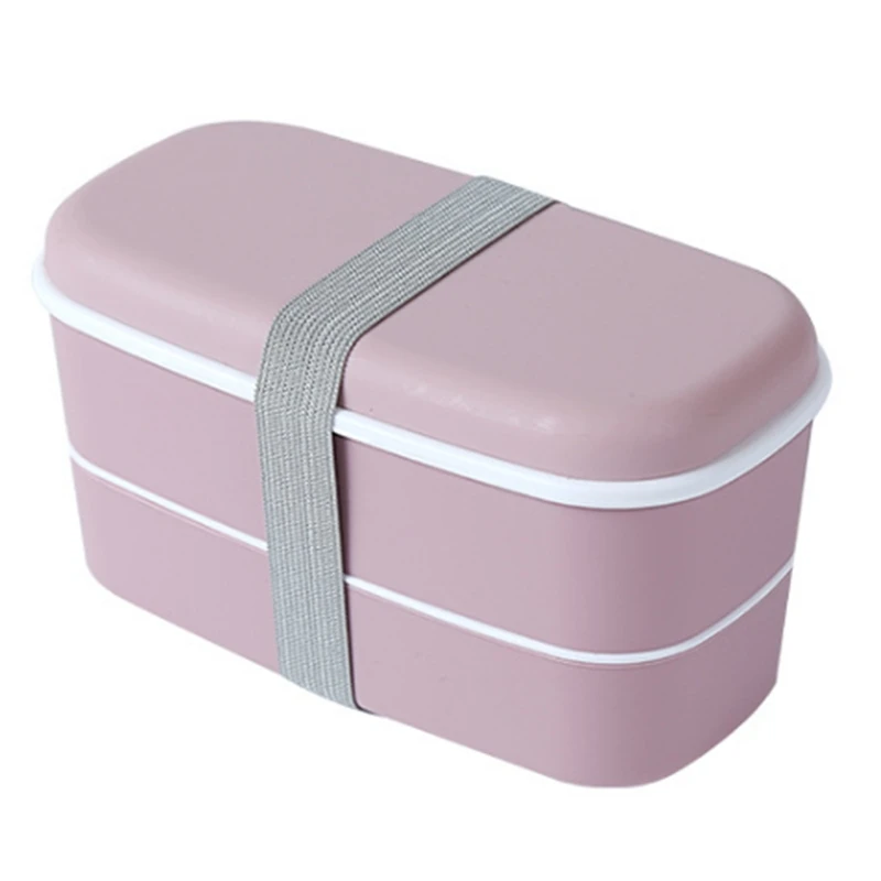 Microwavable 2 Layer Lunch Box With Compartments Leakproof Insulated