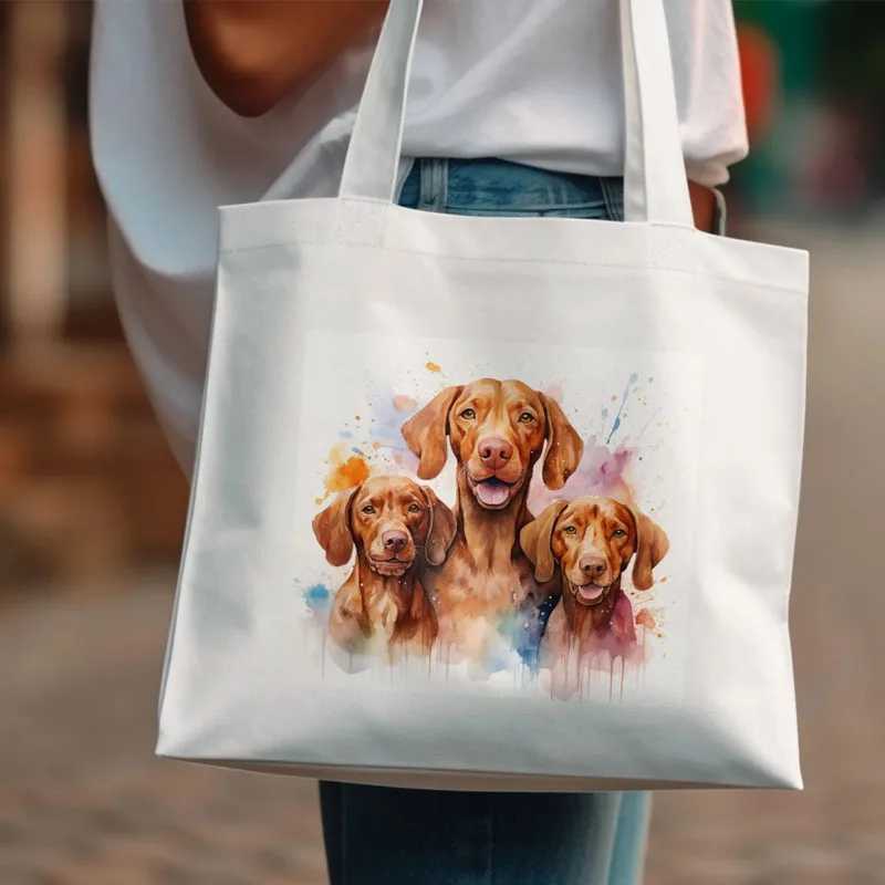

Custom Pet Portrait Dog Tote Bag with Photo Personalized Dog Mom Bag Dog Lover Gift Pet Handbag Dog Toys Tote Bag Shopping Bag