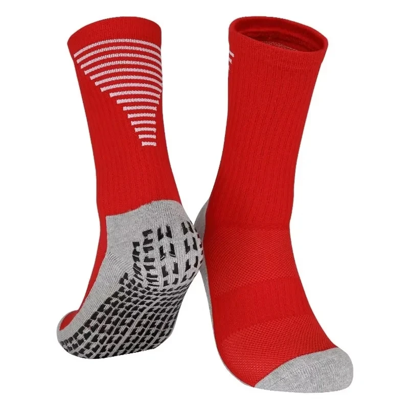 Frete rápido Novas Meias de Futebol Homens Mulheres Sports Socks Non-slip Silicone Bottom Soccer Basketball Boas Meias