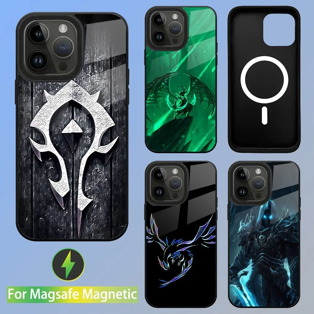 World Of W-Warcraft W-Wow Phone Case For iPhone 15,14,13,12,11,Plus,Pro,Max Mini Magsafe Magnetic Wireless Charging