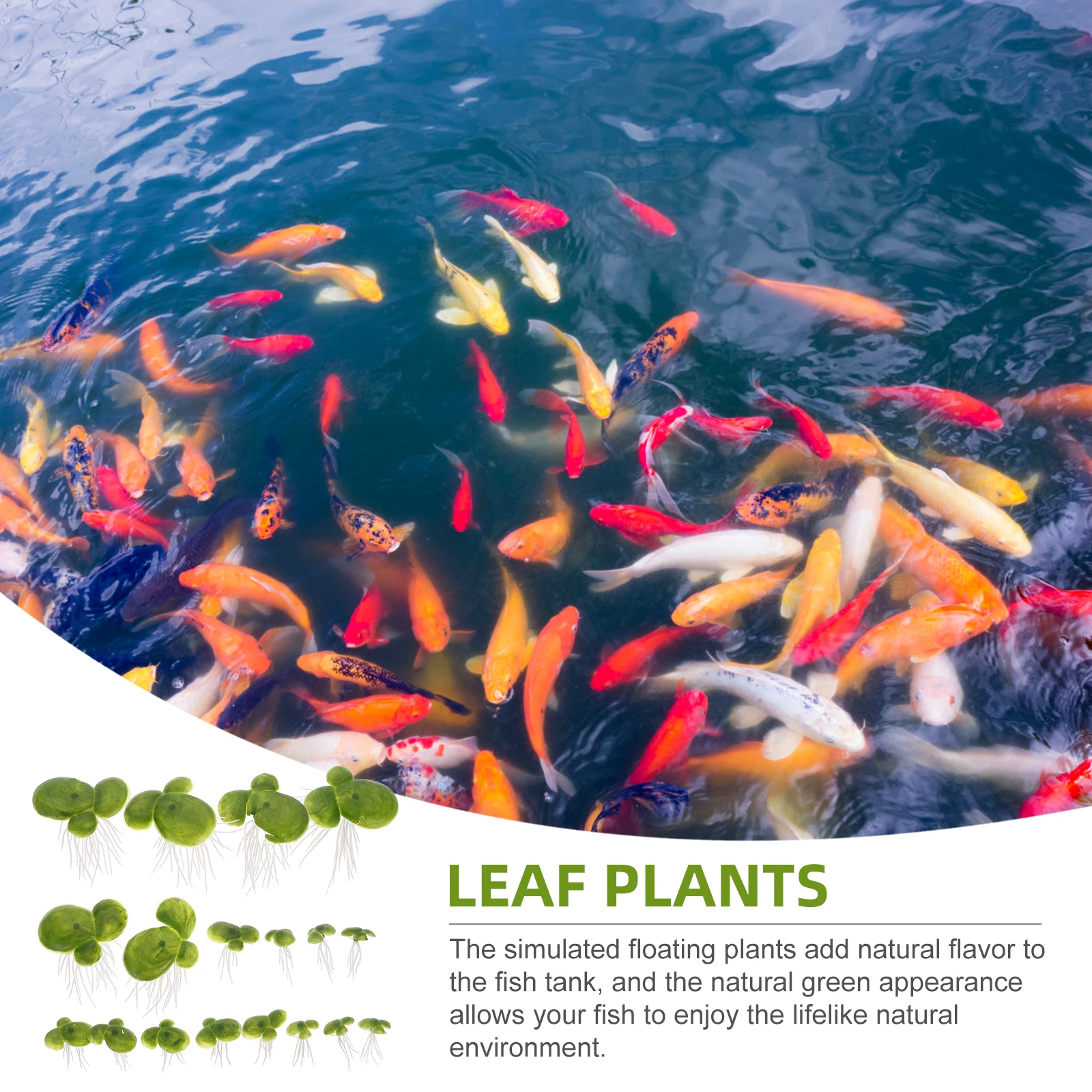 

18Pcs Artificial Floating Duckweed Aquarium Plants PVC Fish Tank Decoration Natural Green Simulation Aquarium Ornament