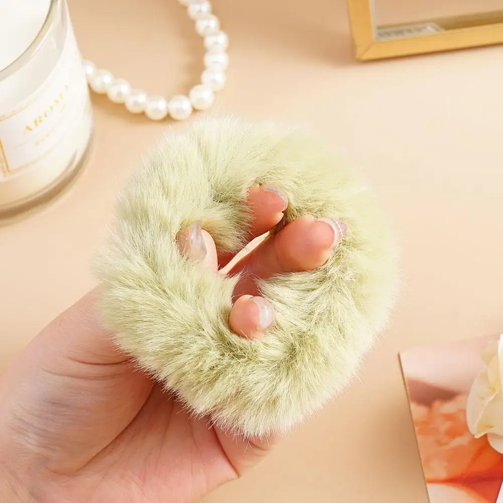 

Женский набор резинок для волос, плюшевая однотонная повязка для волос для девочек, держатель для хвоста, резинки, резинки для волос, аксессуары для волос