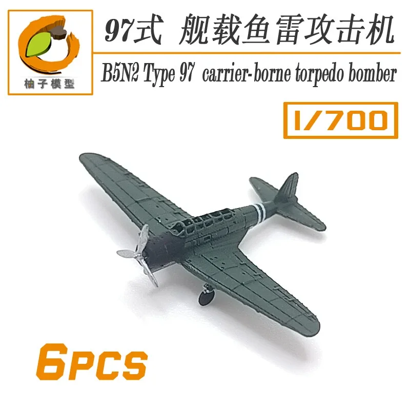 Modelo YZ-020B 1/700 IJN B5N2 Tipo 97 Bombardeiro de Torpedos "Kate" Conjunto de 6 Peças