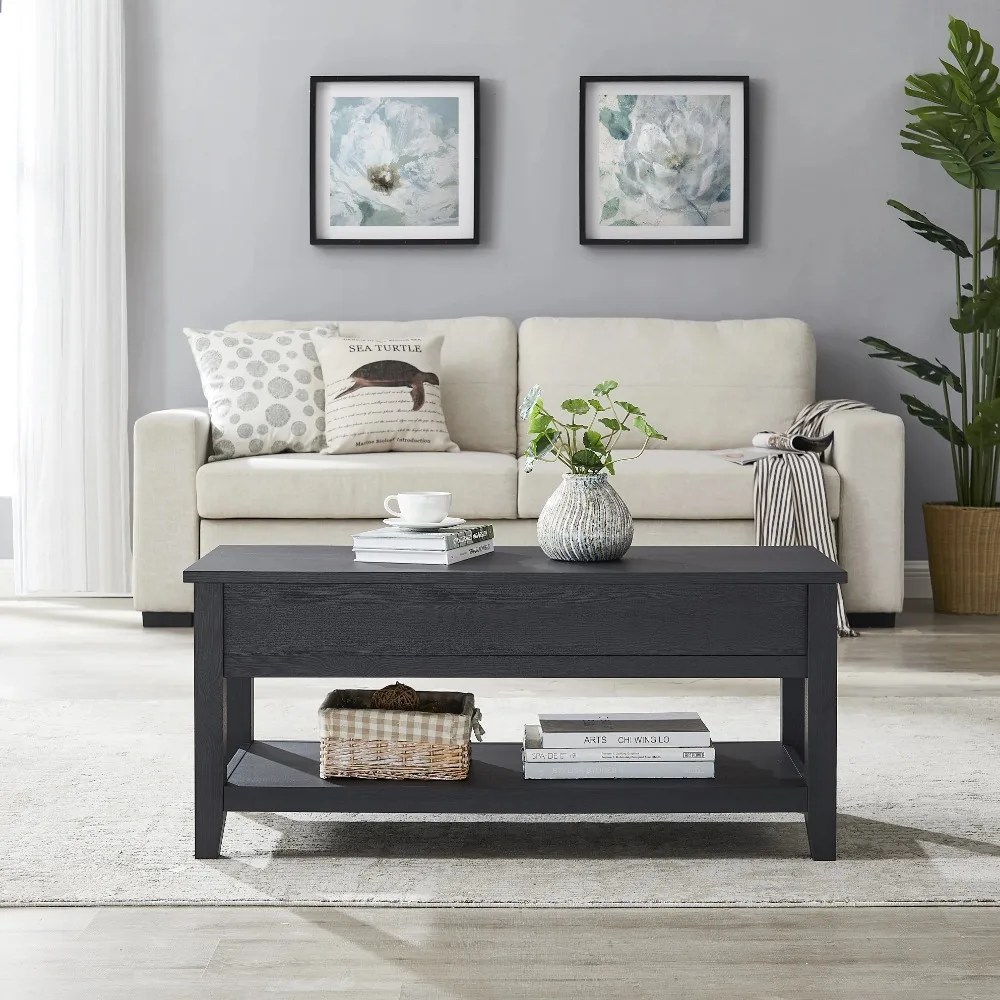 2023 New Mainstays Lift Top Coffee Table with Storage Shelf