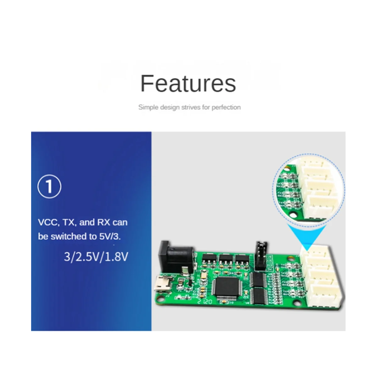 Serial Port Module UART USB to 4 Way TTL FT4232 Chip DC 5V Converter Board for Equipment