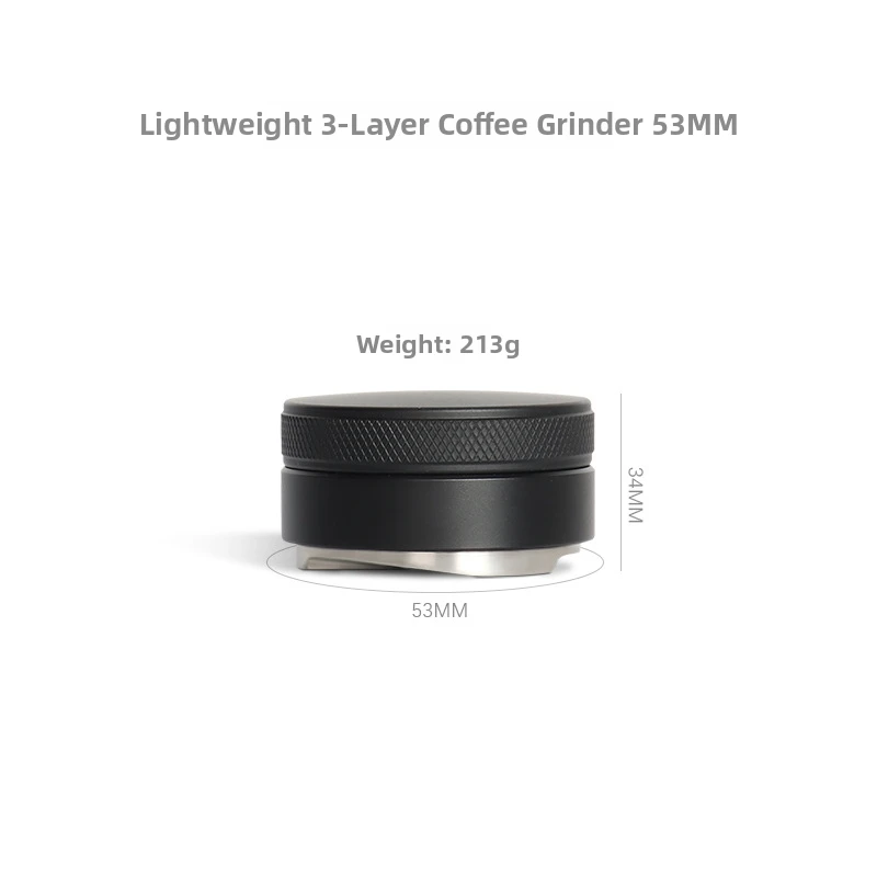 Premium 58MM Coffee Tamper with Distributor and Leveler Features Stainless Steel Body for Long Term Durability
