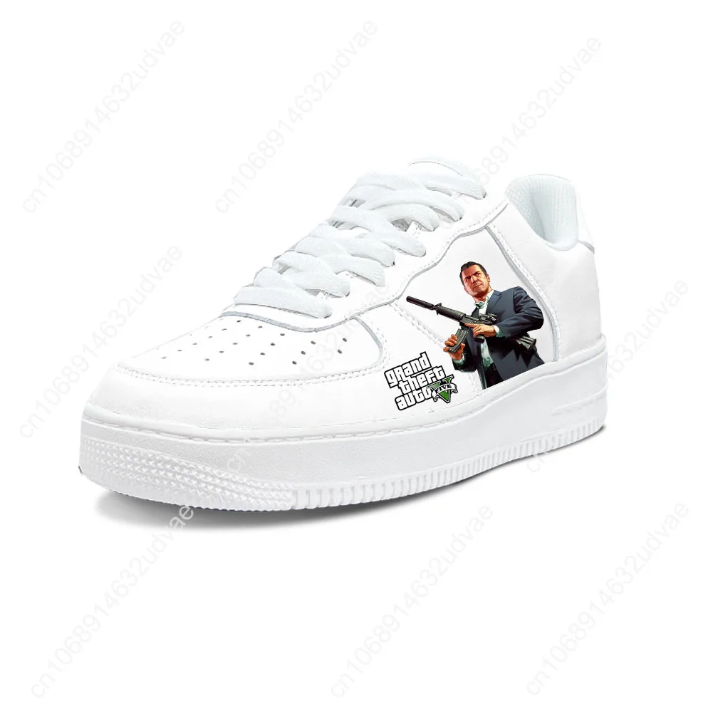 

gta5 Casual Shoes Platform Shoe Sneakers Mens Womens Teenager Flats Custom Made Sneaker 3D Graffiti Kateboarding Footwear