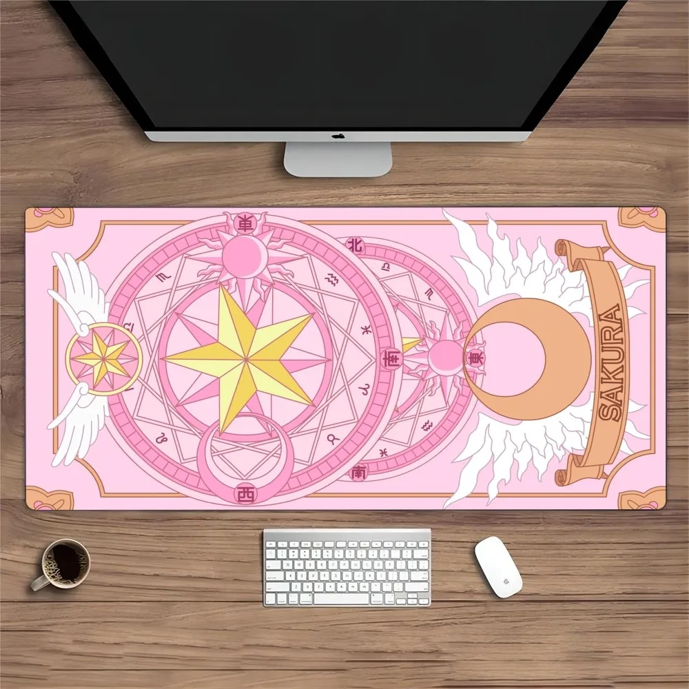 Cardcaptor Sakura Magic Circle Mousepad Mouse Pad Gamer HD Print Computer Mouse Mat Office Rubber Keyboard Mat