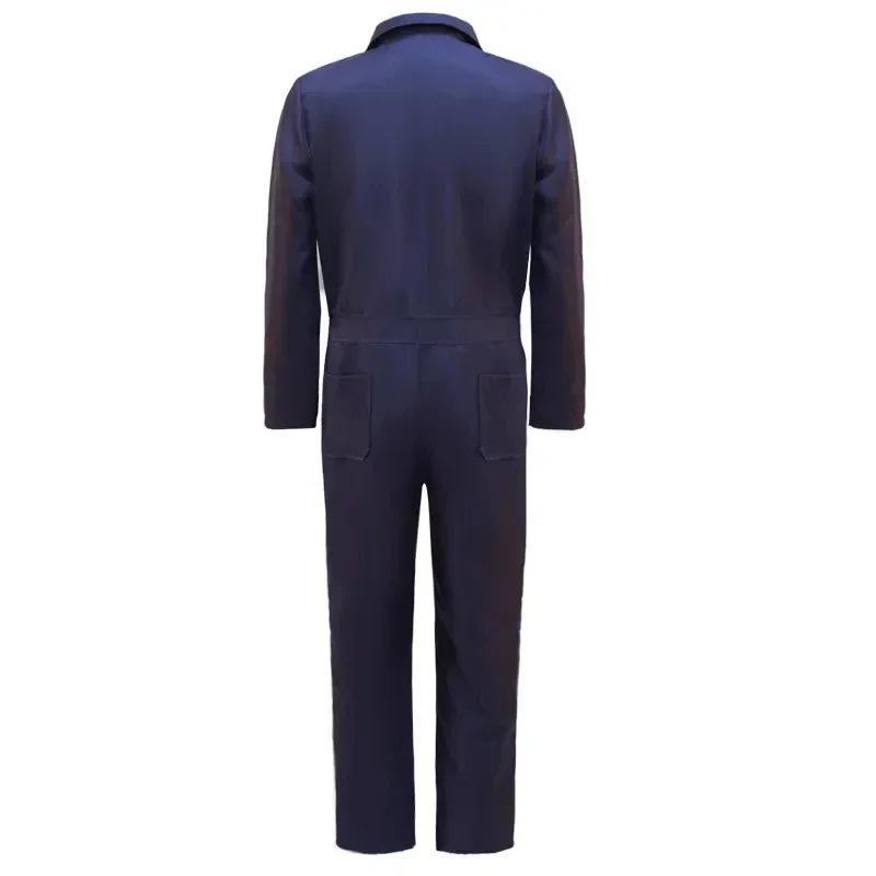 Monos de Cosplay de Michael Myers para hombre, traje de Halloween de lejía, mono, máscara, cuchillo, traje de Carnaval de Halloween, ropa