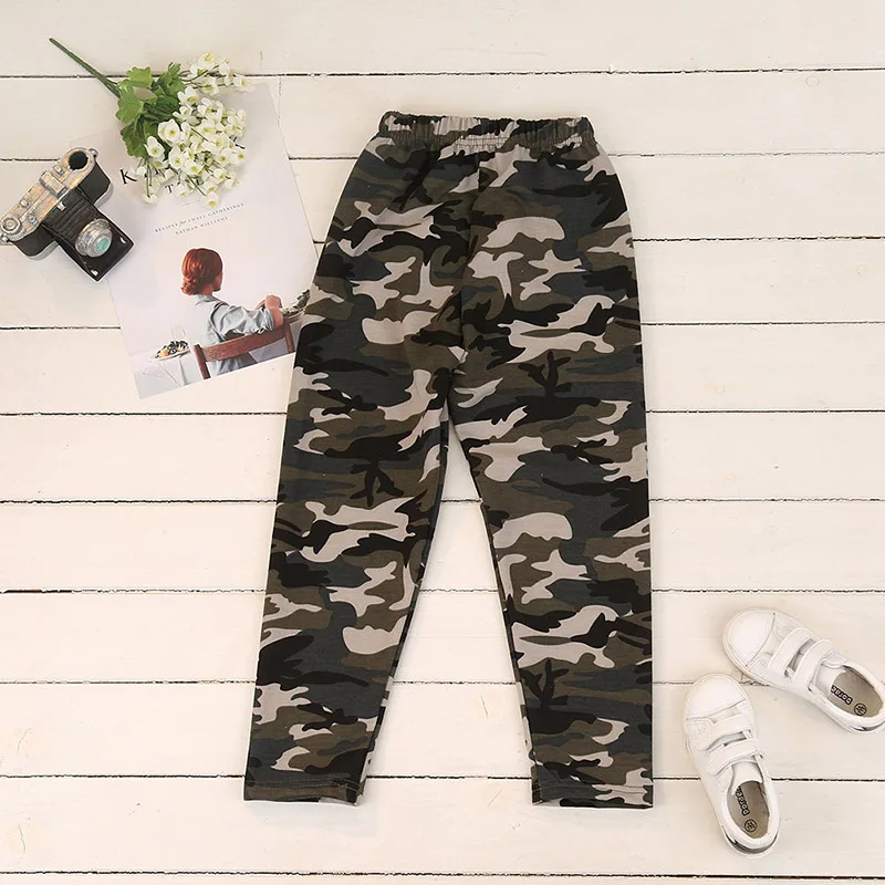 Spring Autumn Baby Boy Cotton Camouflage Pattern Long Sleeve Casual T-shirt Tops Trousers Boys Kids Outfits Set