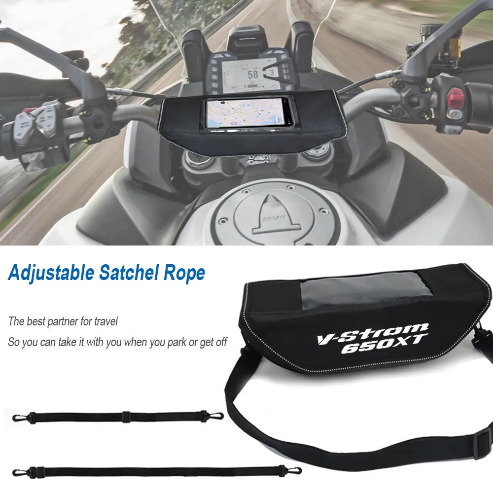 For V-strom V-strom650  650XT 1000 Motorcycle accessory handle waterproof bag storage travel kitmobi Mobile