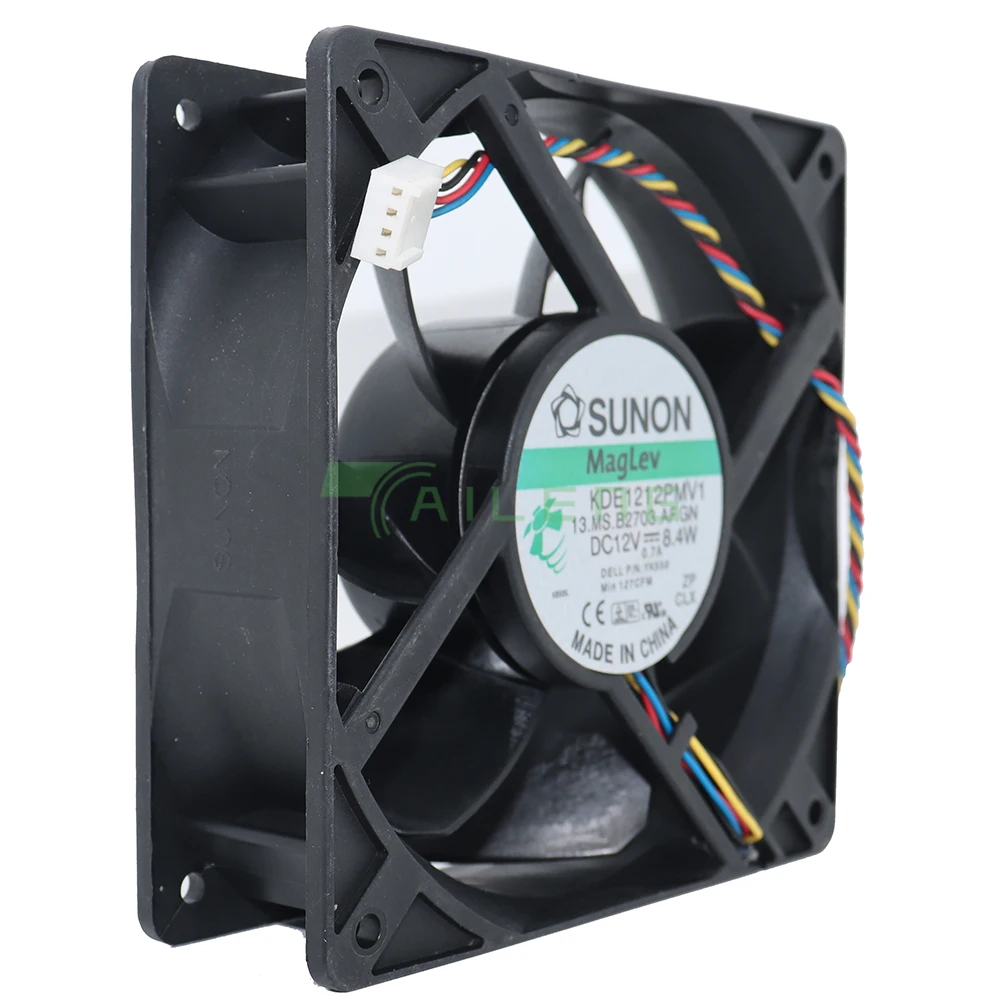 مروحة تبريد صامتة من Sونيون PWM ، KDE1212PMV1 ، DC 12V W ، 0.7A ، 0.5 دورة في الدقيقة ، 12 ، 0.2x120x38mm