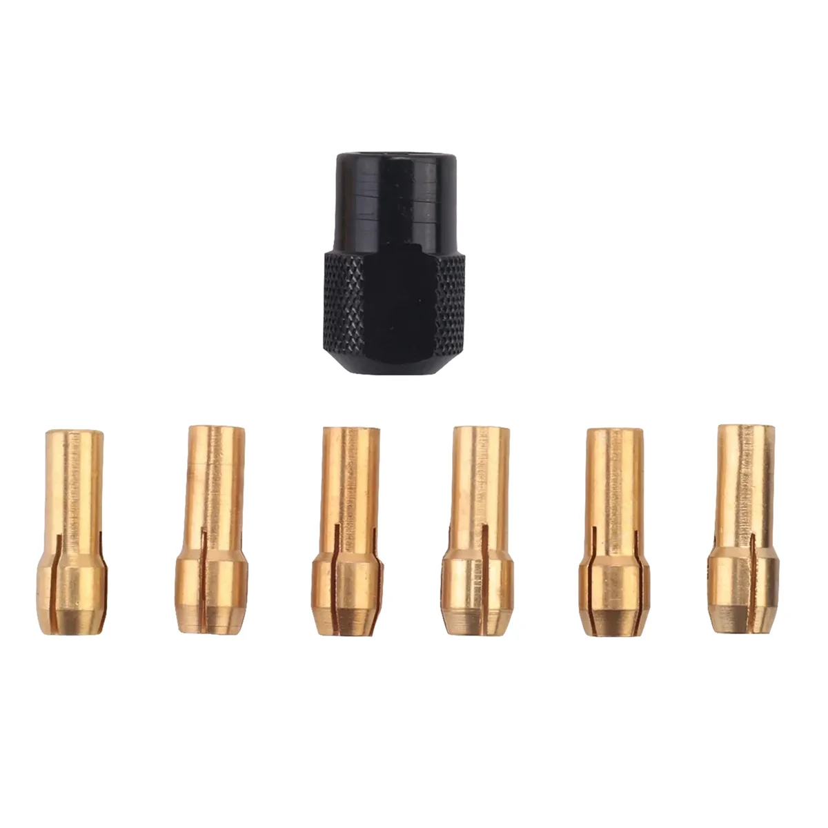 7Pcs for Dremel Brass Collet 1.0/1.6/2.0/2.4/3.0/3.2 +for Dremel Check M8X0.75JAS