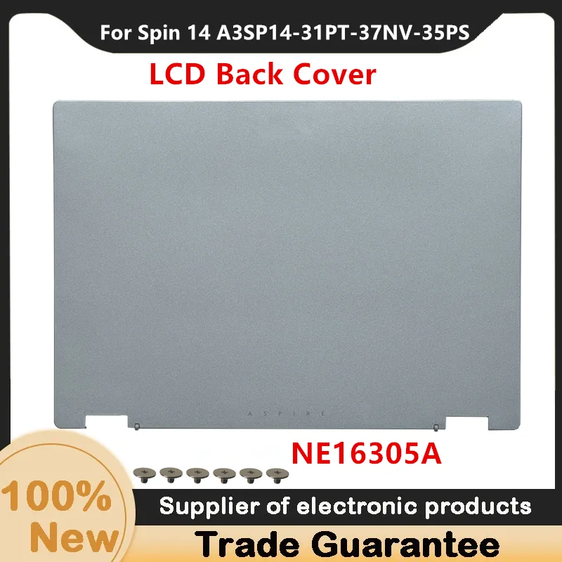 Tampa traseira LCD para acer aspire 3 spin 14, a3sp14-31pt-37nv-35ps, ne16305a, novo