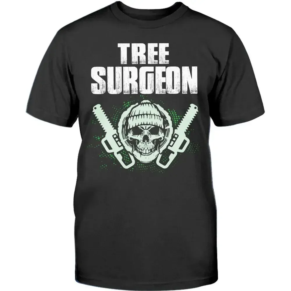 Funny Arborist Tree Surgeon T-Shirt For Men Chainsaw Lumberjack Logger Tee Gifts