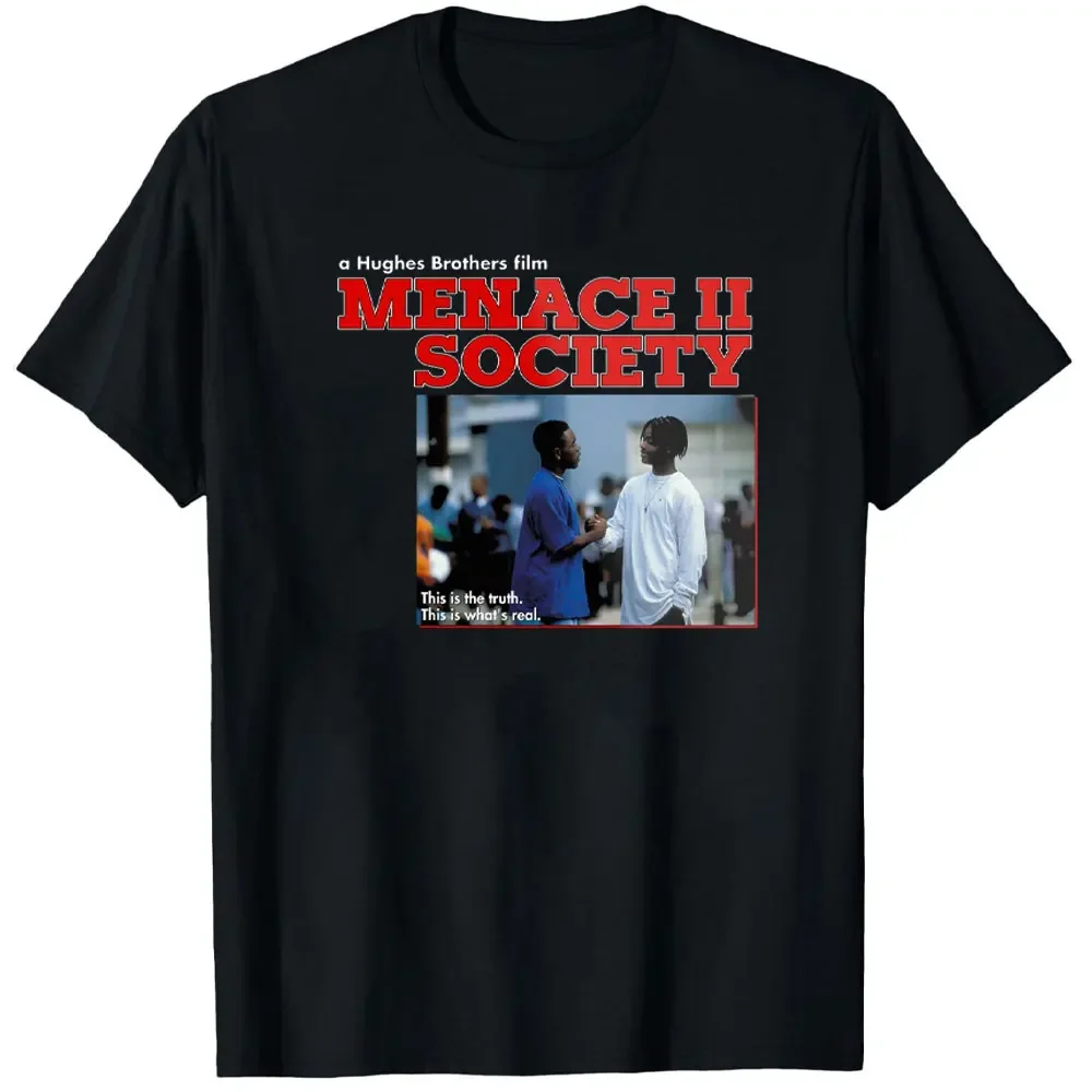 1993 Original Gang Gangster Film Menace II Society Unisex Shirts 90s Movie Shirt Short-sleev Tops Men Women Cotton Tee O-neck
