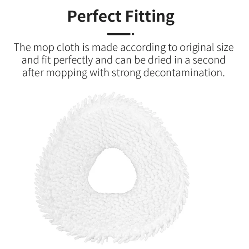 4 Stück Mopptuch Ersatz zubehör Staubsauger Mopptuch für Narwal J3 Roboter Ersatz Ersatz