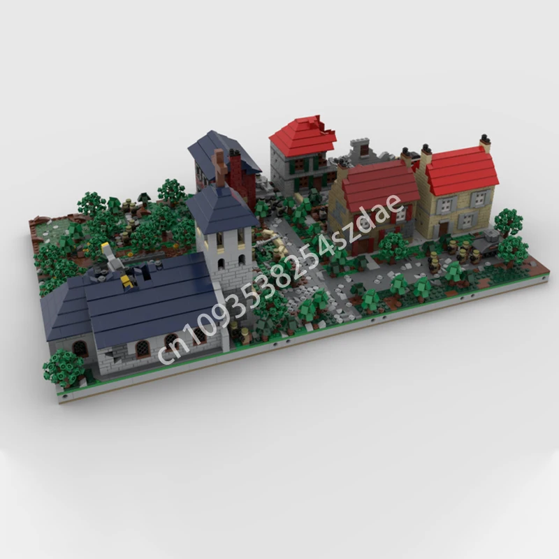 

5875 шт. MOC микромасштабная диорама ww2 строительные блоки рождественская игрушка подарок практическая модель на день рождения конструкция