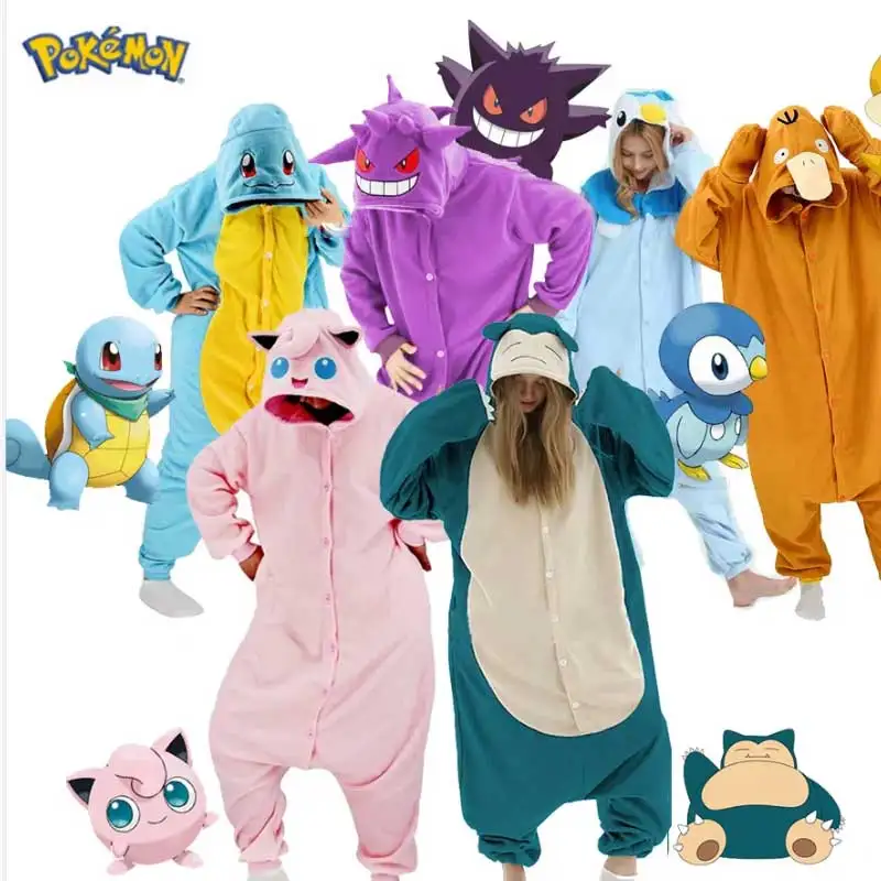 33 Stile Pokemon Onesie Squirtle Cosplay Kostüm Pyjamas Weihnachten Einteiler Kigurumi Ganzkörper Pyjama Anime Nachtwäsche Geschenke