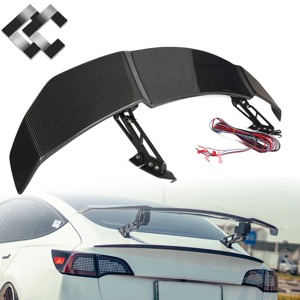 

Electric Automatic Rear Spoiler Real Carbon Fiber Lift Tail Spoiler Universal Electric Auto Spoilers