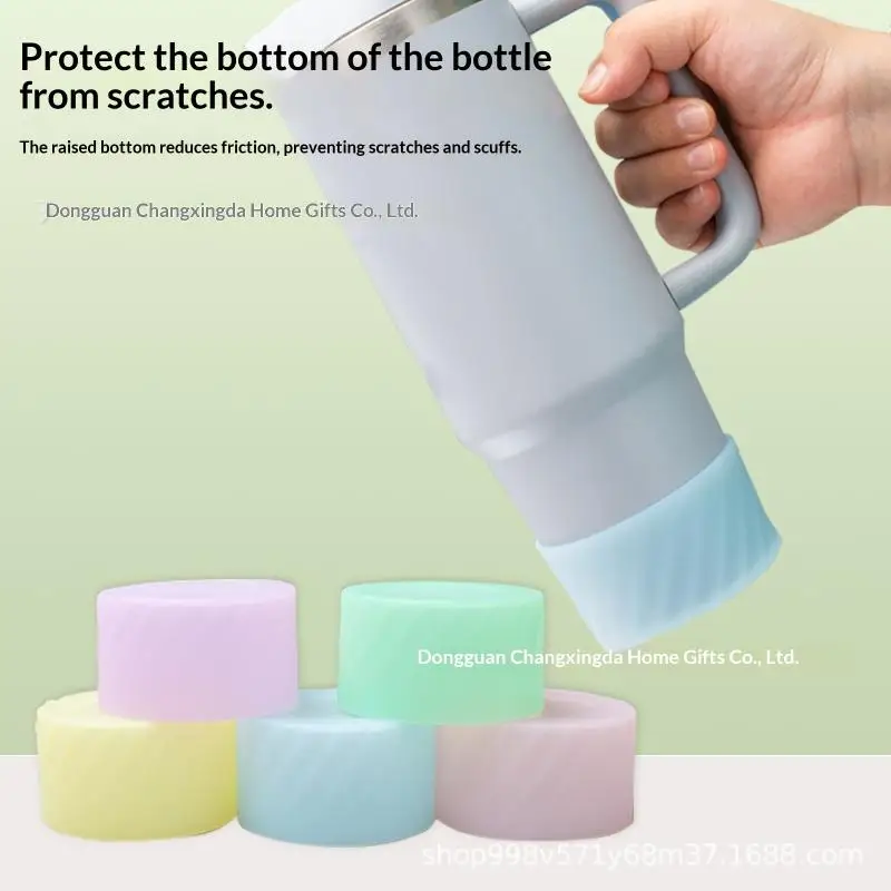 Anti-Slip Heat-Insulating Silicone Cup Sleeve Outdoor Sports Portable Cup Protector